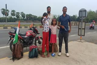 man his two daughters on nationwide campaign demanding death penalty for rapists west bengal