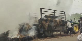 Jangareddigudem Tractor Fire