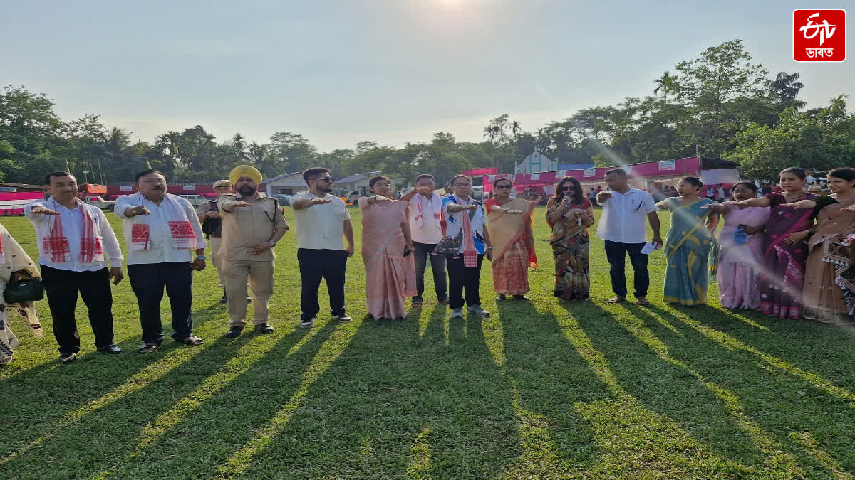 Nishamukta Pledge program held in Namtola at the Assam-Nagaland border