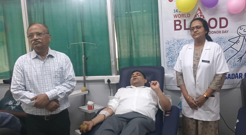 Blood donation camp organized in Ranchi