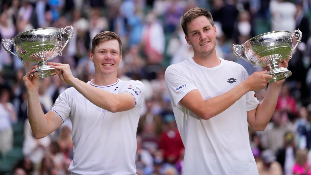 Wimbledon 2024: Patten And Heliovaara Save 3 Match Points To Win Men's Doubles Final Henry Patten and Harri Heliovaara emerged triumphant against Australia's duo Max Purcell and Jordan Thompson to clinch their first-ever Grand Slam title in the tightly fought men's doubles final at Wimbledon.