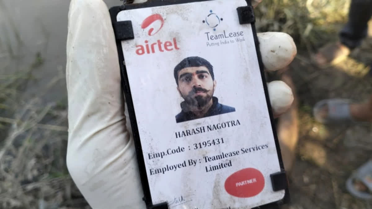 Jammu Youth Who Drowned in Chenab In June 'Buried' In Pakistan; Family Appeals Authorities To Repatriate Body A photo of the ID Card recovered in Pakistan from deceased Harash's body was eventually shared with his family on WhatsApp .