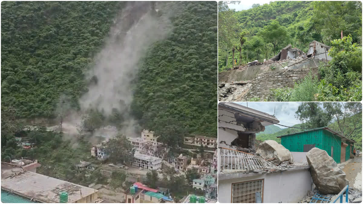 Heavy landslide in Devprayag