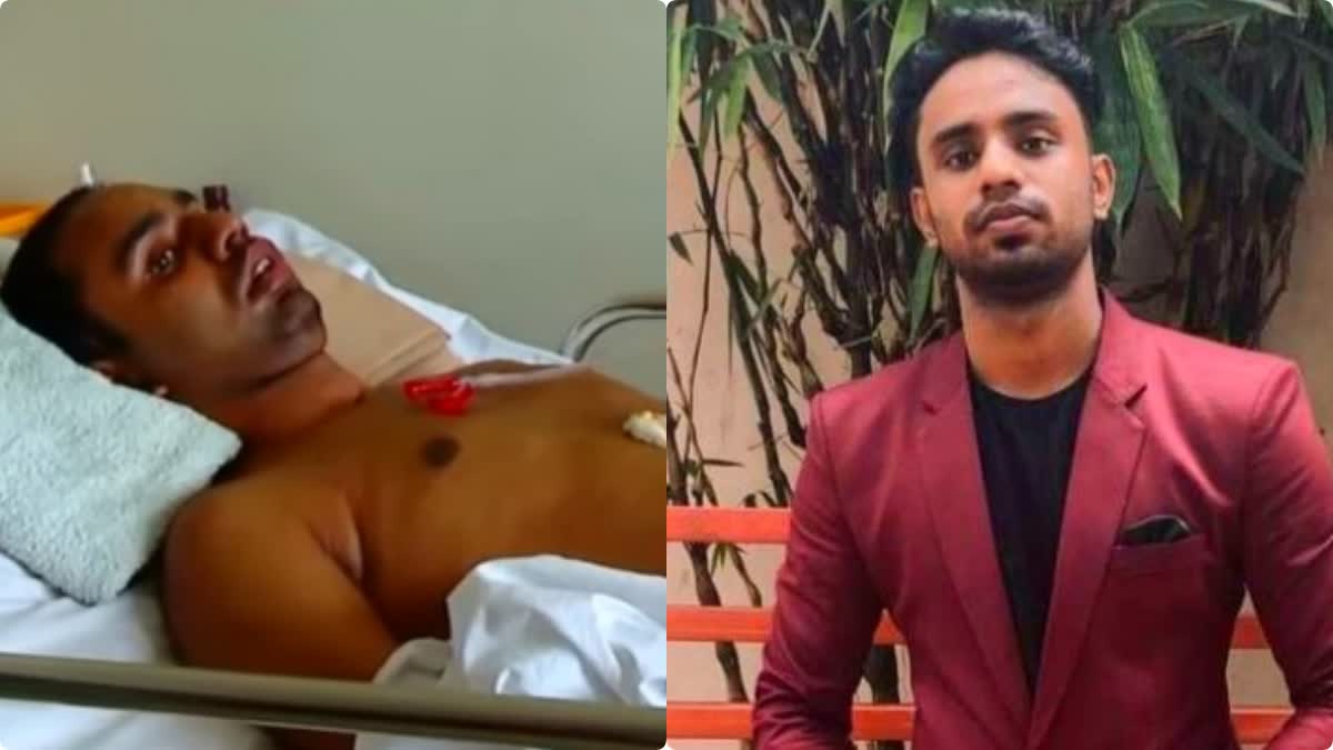 Staff nurse Tito Thomas in coma and file photo