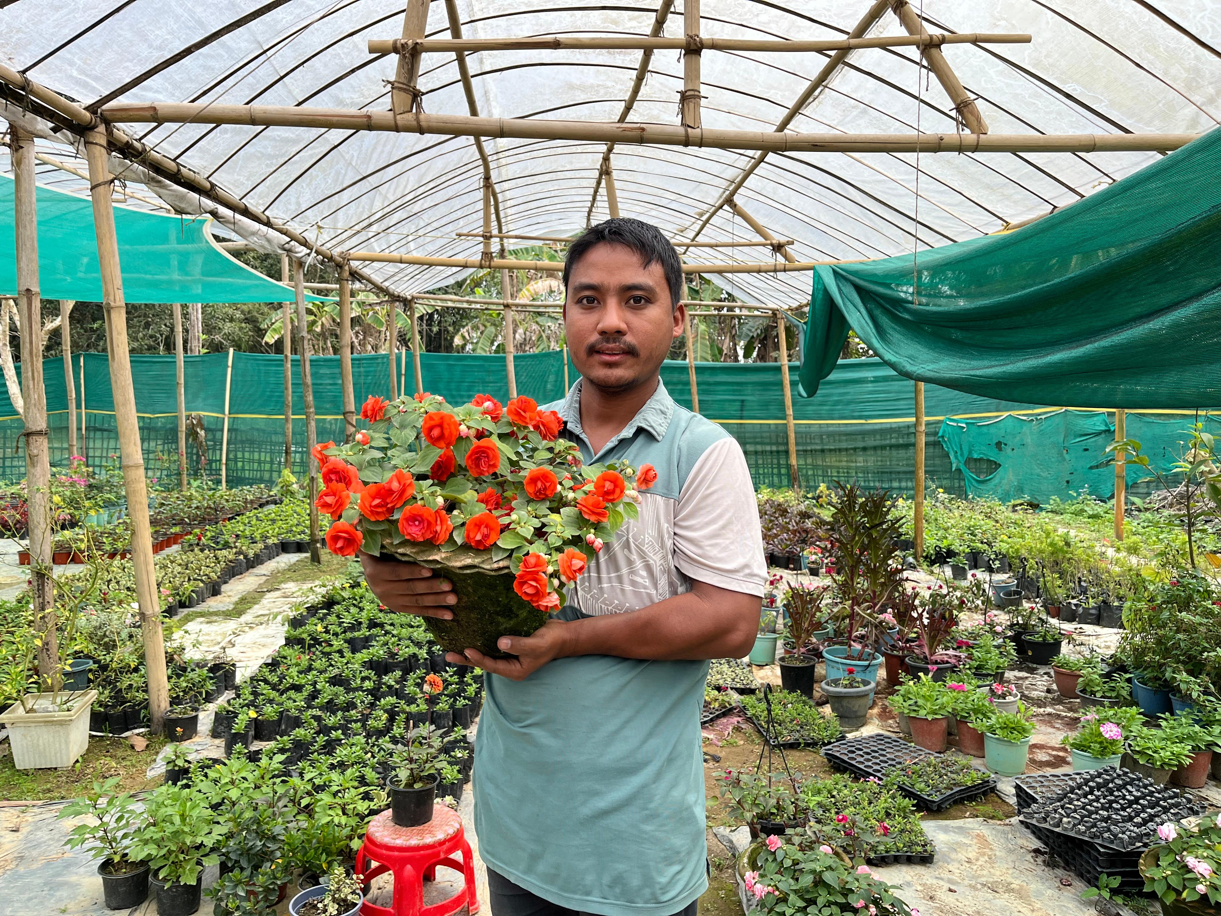A young man has become self-sufficient through nursery, fish farming, and duck farming in Dibrugarh