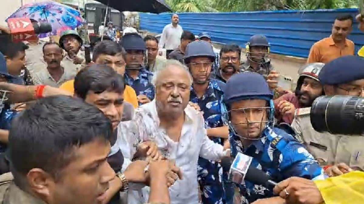 RG Kar Victim's 'Hurried Cremation': Ink, Eggs Thrown At Arrested Ex-TMC  MLA Nirmal Ghosh, Aide