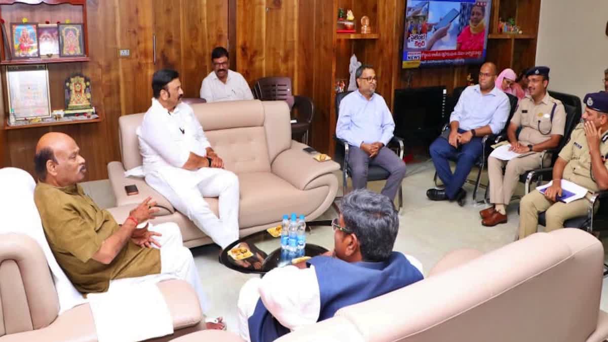 Speaker Ayyanna patrudu reviews arrangements for Assembly sessions