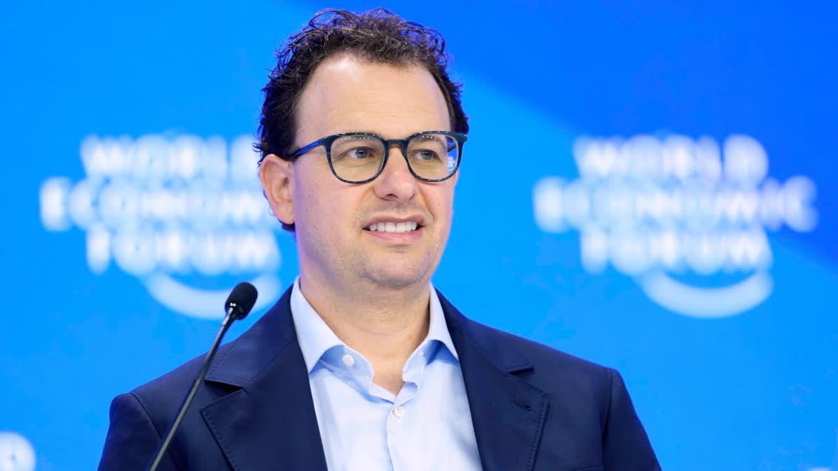 FILE - Dario Amodei, CEO and co-founder of Anthropic, attends the annual meeting of the World Economic Forum in Davos, Switzerland, Jan. 23, 2025.