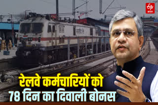 रेलवे कर्मचारियों को दिवाली बोनस