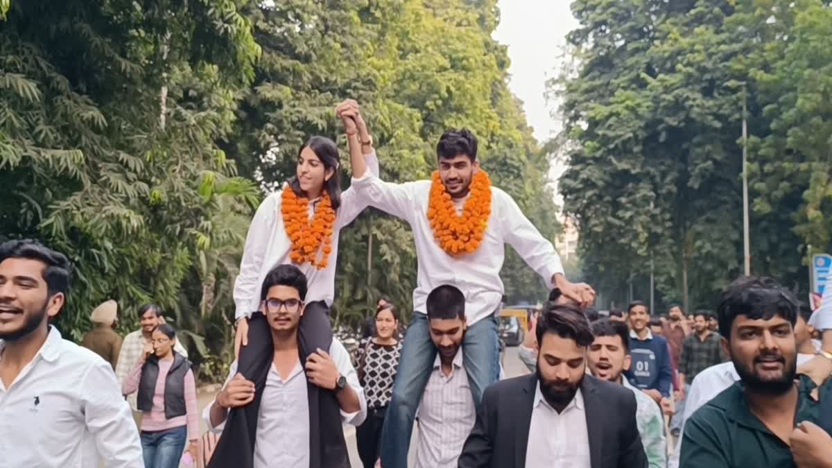 एबीवीपी ने डूसू कार्यकारिणी चुनाव में मारी बाजी