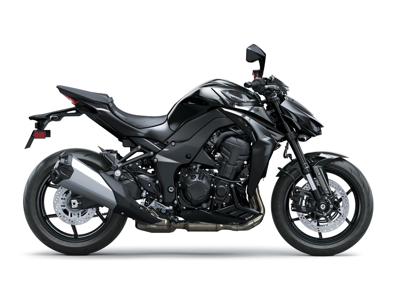 Side profile of the new 2026 Kawasaki Z1100