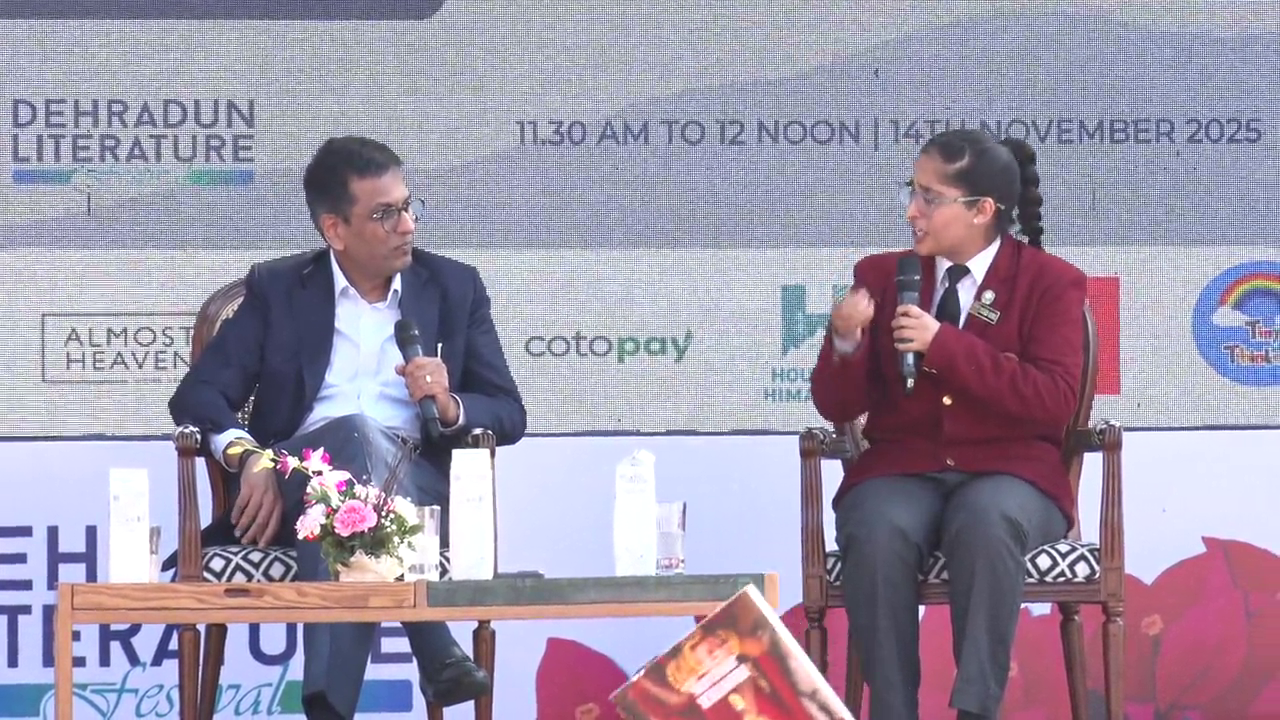 DY Chandrachud Interact with Students