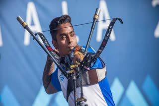 Indian recurve Archery Team player