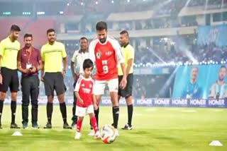 CM Revanth Grandson Reyansh Playing Football