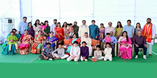 CM Chandrababu Naidu Family At Naravaripalle