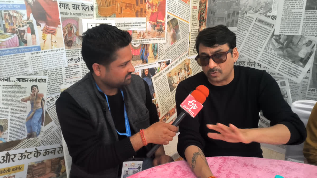 Exclusive conversation with Haryanvi folk artist Gajendra Phogat who came to perform at Surajkund Fair Faridabad