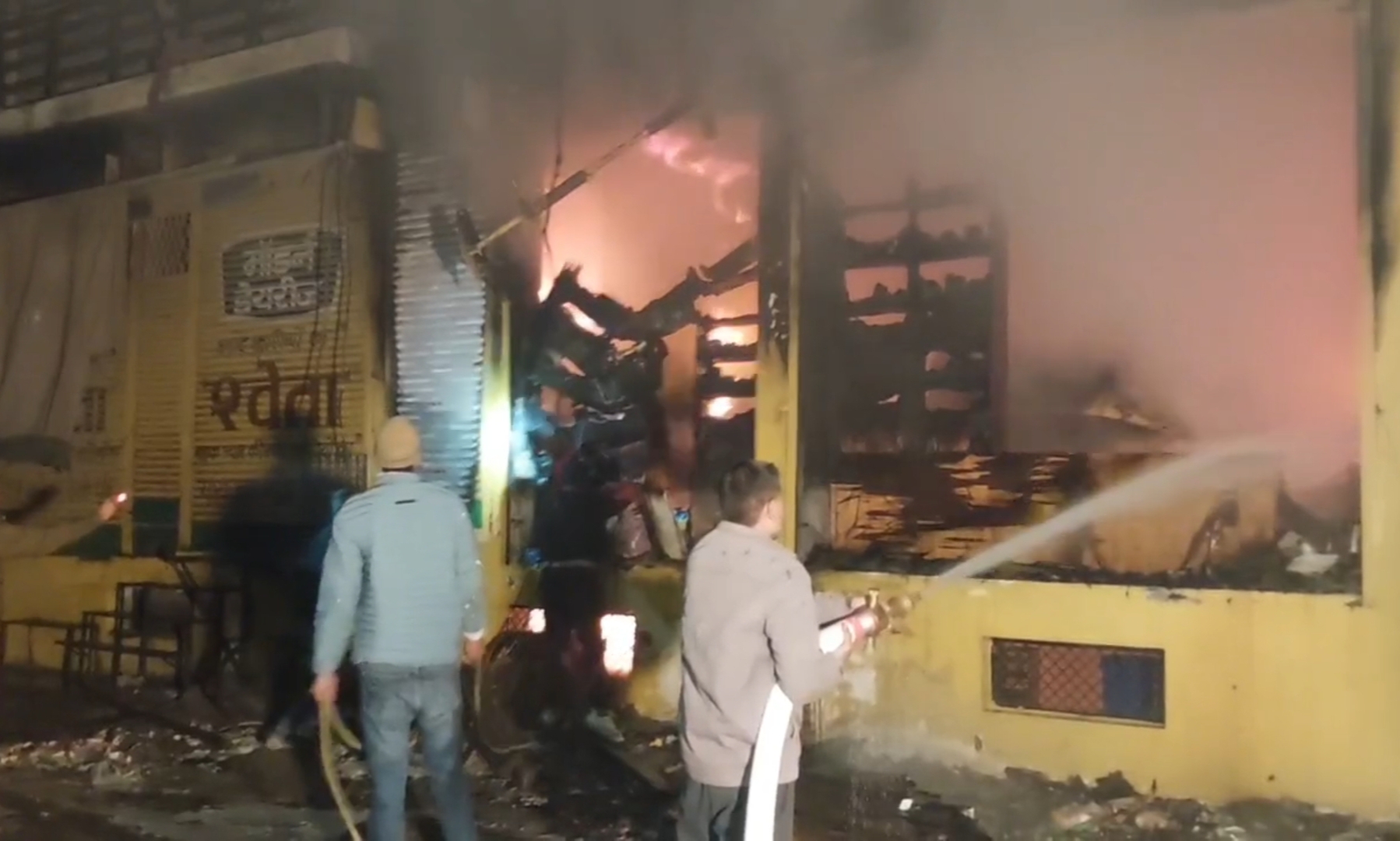 fire in Karnal old vegetable market