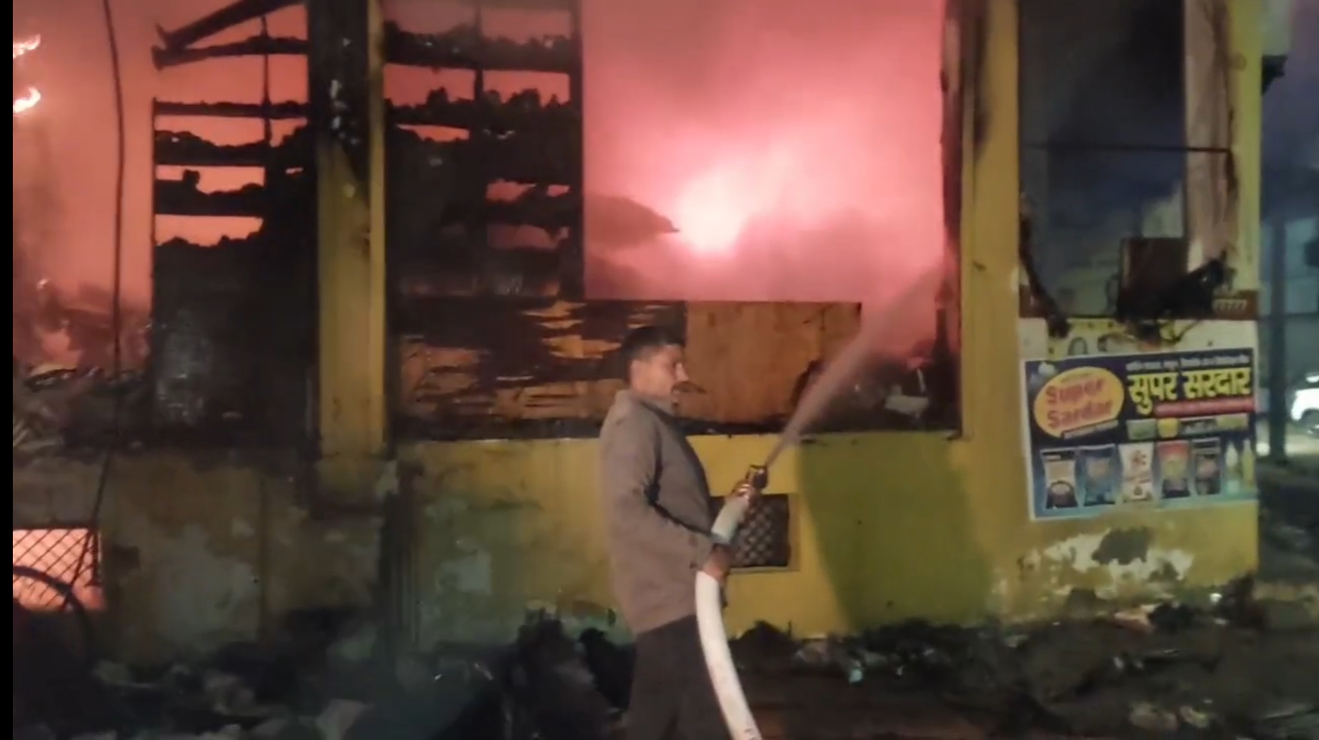 fire in Karnal old vegetable market