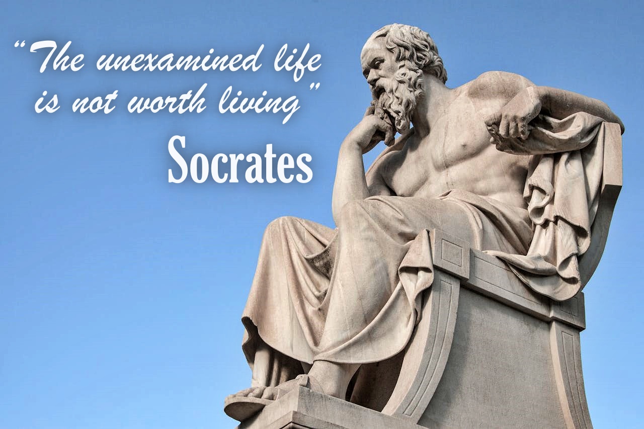 A statue of Greek philosopher Socrates