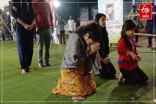 Garrima Saikia Garg present at 'Zubeen Kshetra' in Sonapur at midnight on Saturday