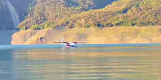 WATCH | Seaplane Successfully Lands At Tehri Lake In Uttarakhand For The First Time, Trails Begin