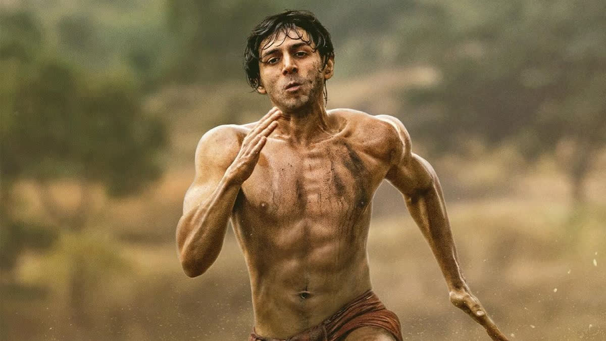 Chandu Champion Poster: Kartik Aaryan Flaunts Athletic Body, Fans Gush over 'Epic Transformation' Kartik Aaryan looks remarkable in the first poster of his upcoming sports drama, Chandu Champion, helmed by Kabir Khan. In the first promotional asset from the film, Kartik is seen flaunting his athletic body.