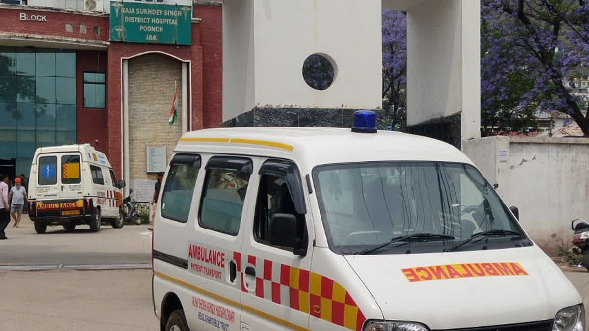 A view of District Hospital Poonch, Jammu and Kashmir