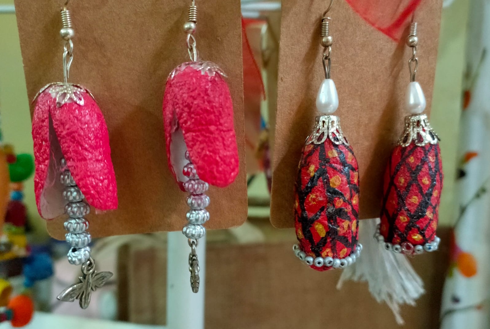 jewelry from silk cocoons