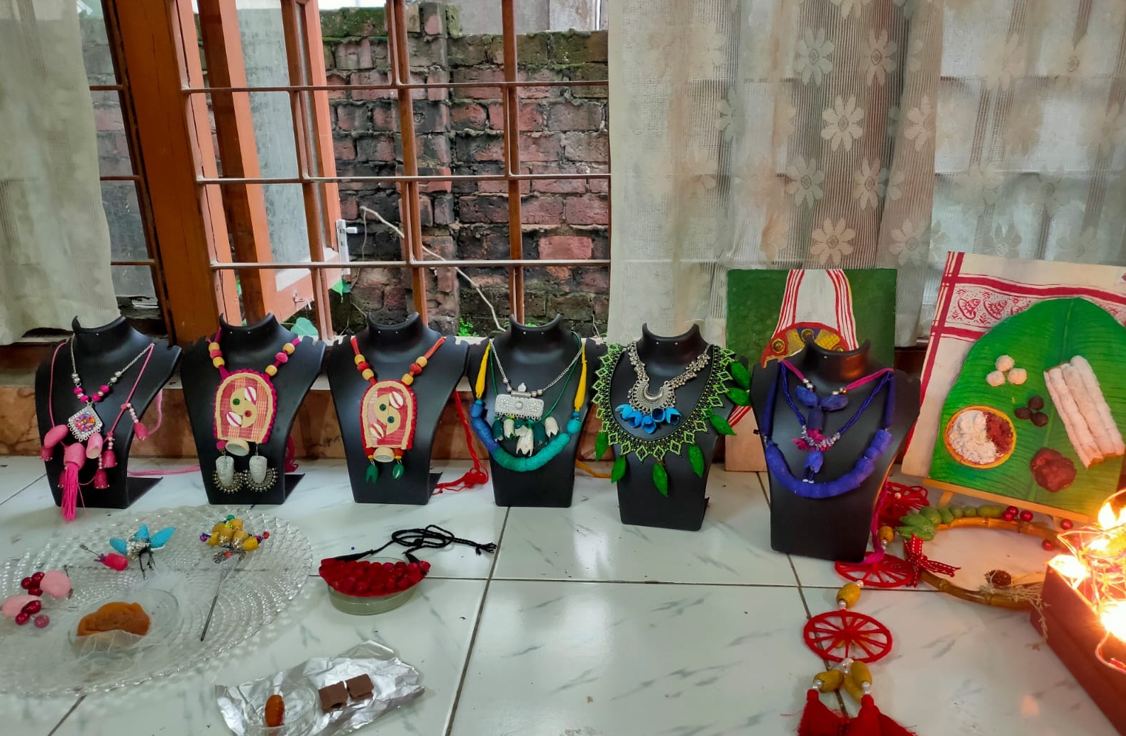jewelry from silk cocoons