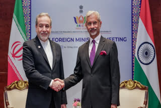In this image posted on May 15, 2026, External Affairs Minister S Jaishankar during a meeting with Iran Foreign Minister Abbas Araghchi, left, on the sidelines of the BRICS Foreign Ministers' meeting, in New Delhi.