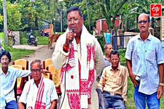 MLA Deepak Kumar Das lays the foundation stone for the construction of 17 roads in Barpeta