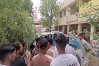 Six members of a family after a car collided with a dumper truck near Hemasar Phatak in Sridungargarh of Rajasthan's Bikaner district on Monday.
