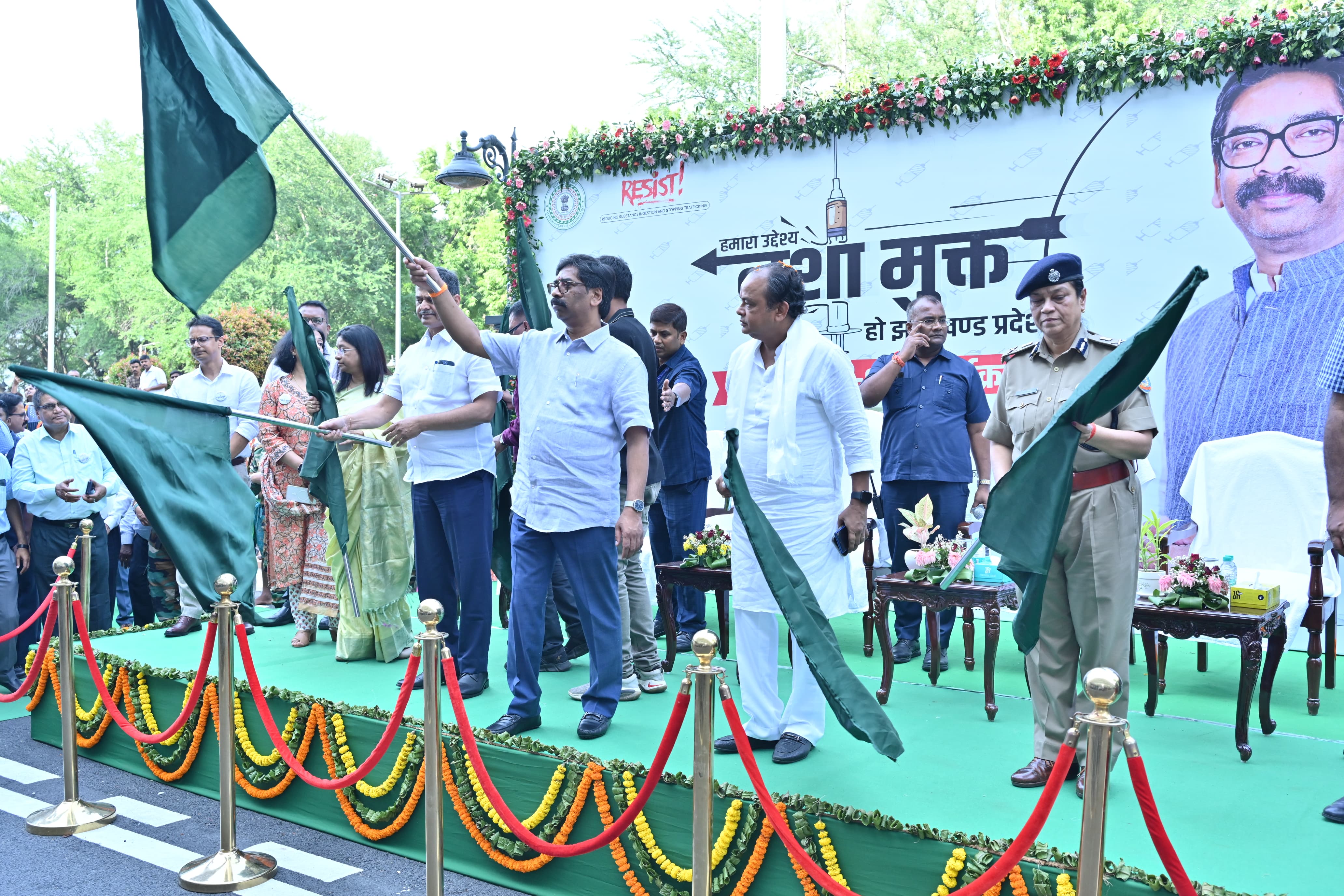 CM Hemant Soren launched state wide awareness campaign regarding de addiction in Ranchi