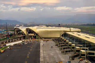 A view of the newly inaugurated Navi Mumbai International Airport (NMIA), in Mumbai