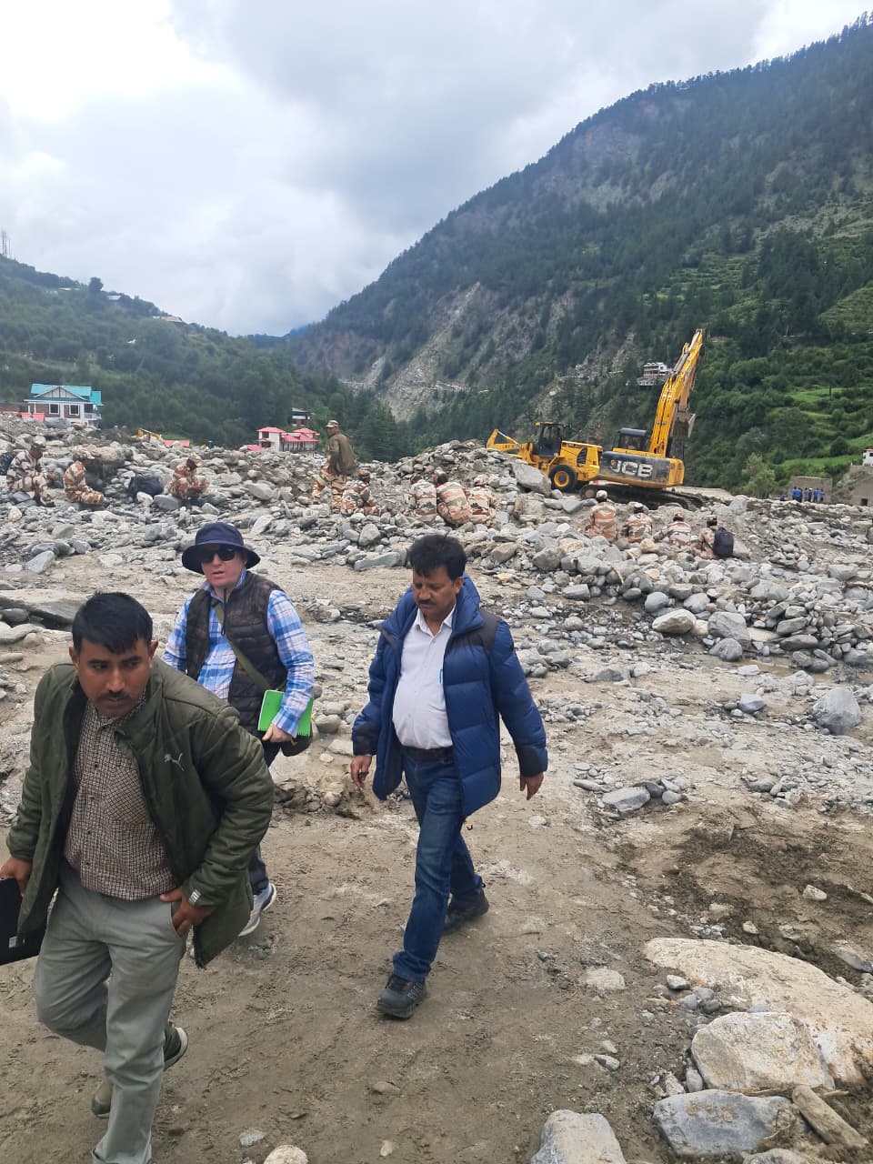 Geological Team in Dharali