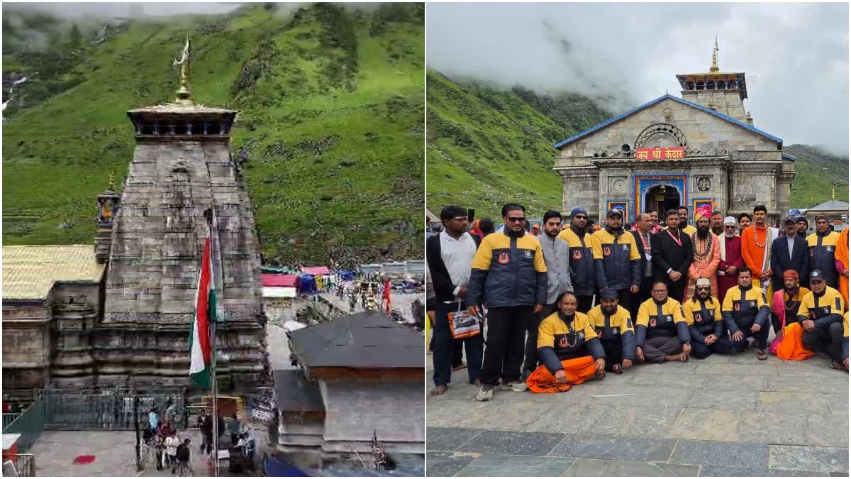 FLAG HOISTING IN KEDARNATH