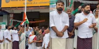 DRESS FREEDOM CONTROVERSY KERALA  THRITHALA INDEPENDENCE DAY  BJP LUNGIWALA REMARK CONTROVERSY  VT Balram protest Against Lungiwala