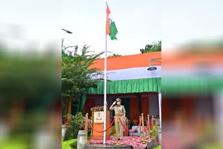 DGP Tadasha Mishra hoisted flag