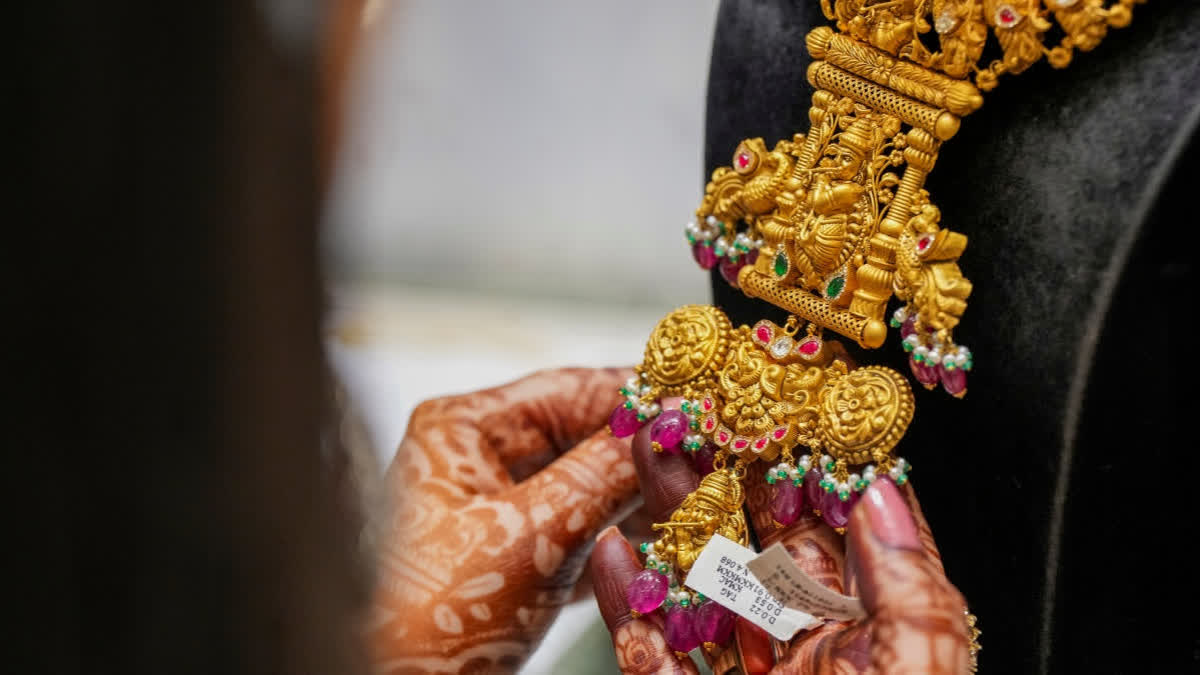 File Photo: Gold jewellery on display at a shop