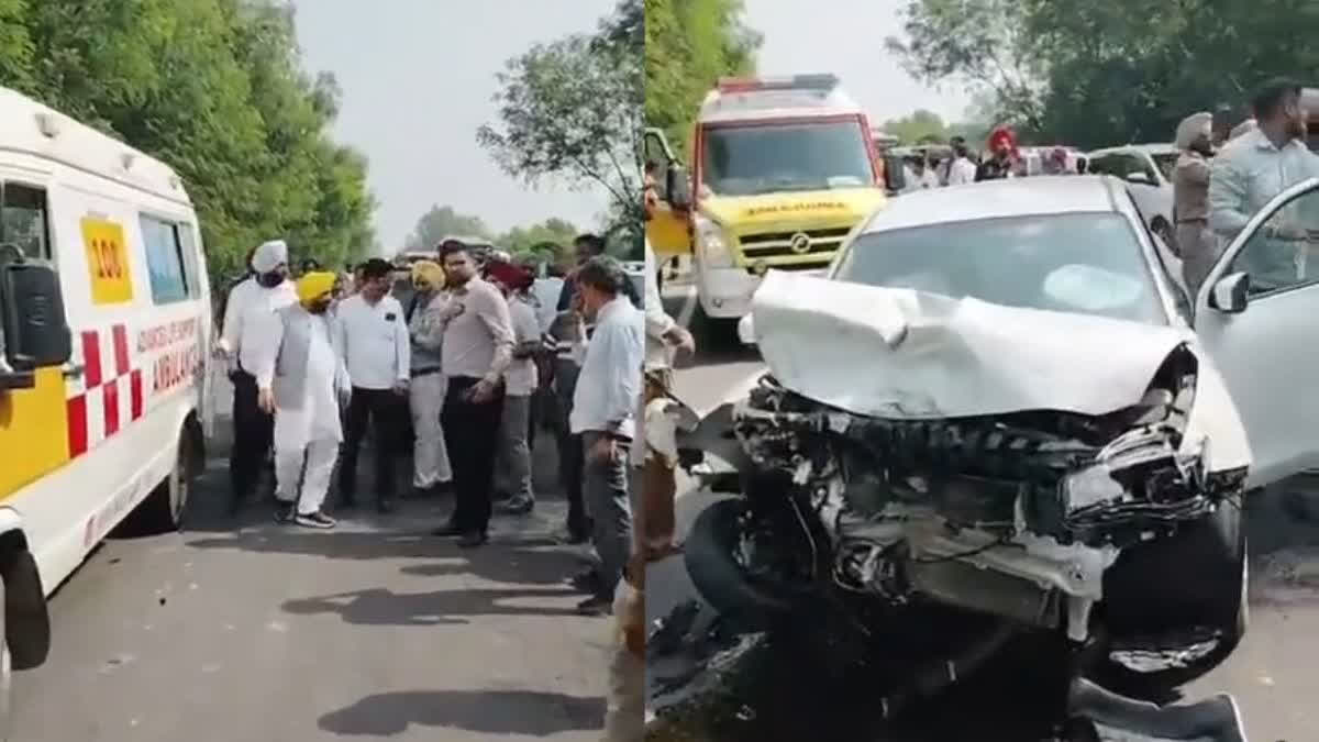 Six Injured As Pilot Vehicle In Punjab Minister’s Convoy Collides With Car In Gurdaspur