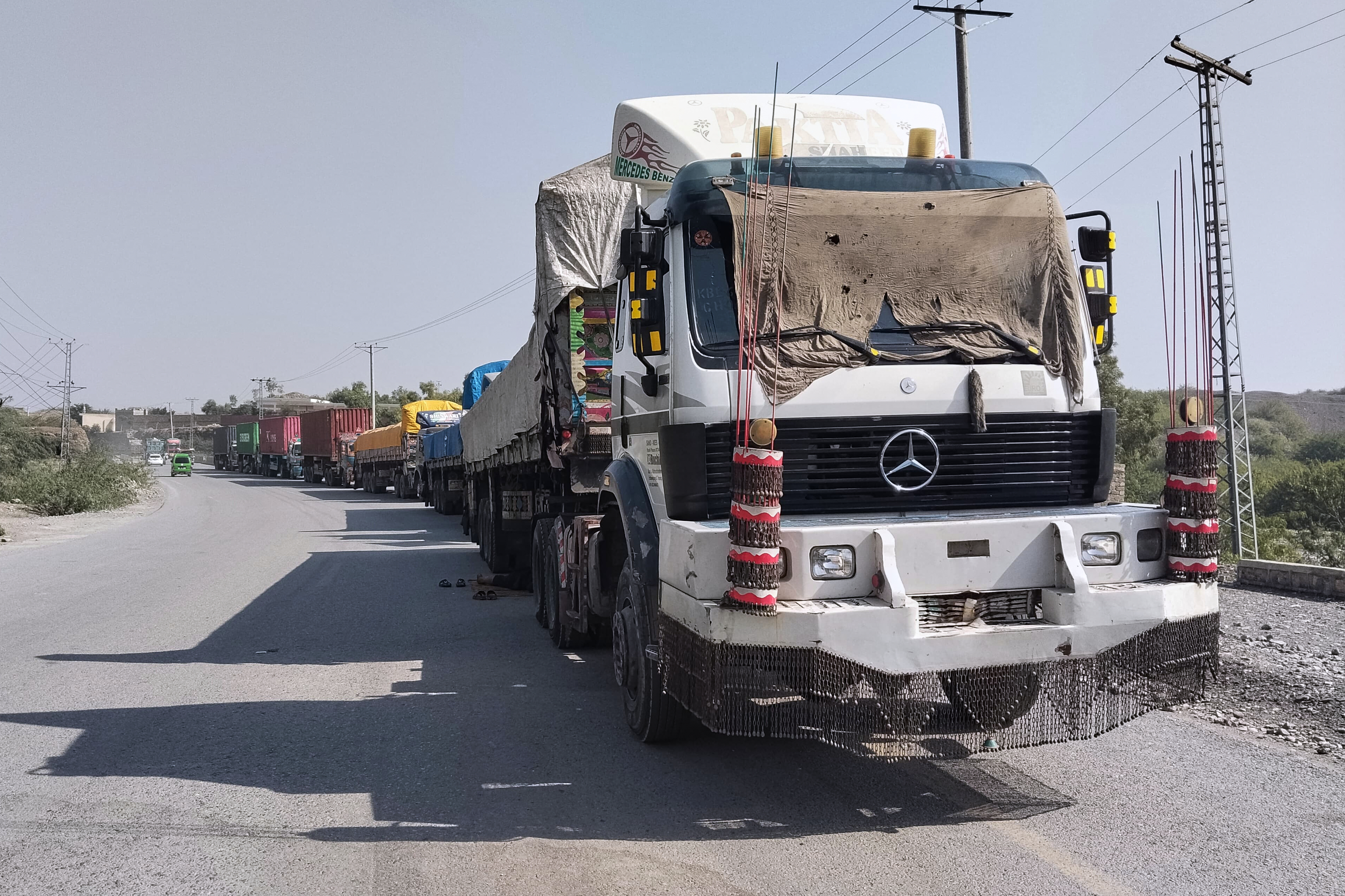 افغانستان بارڈر پر ٹریفک جام