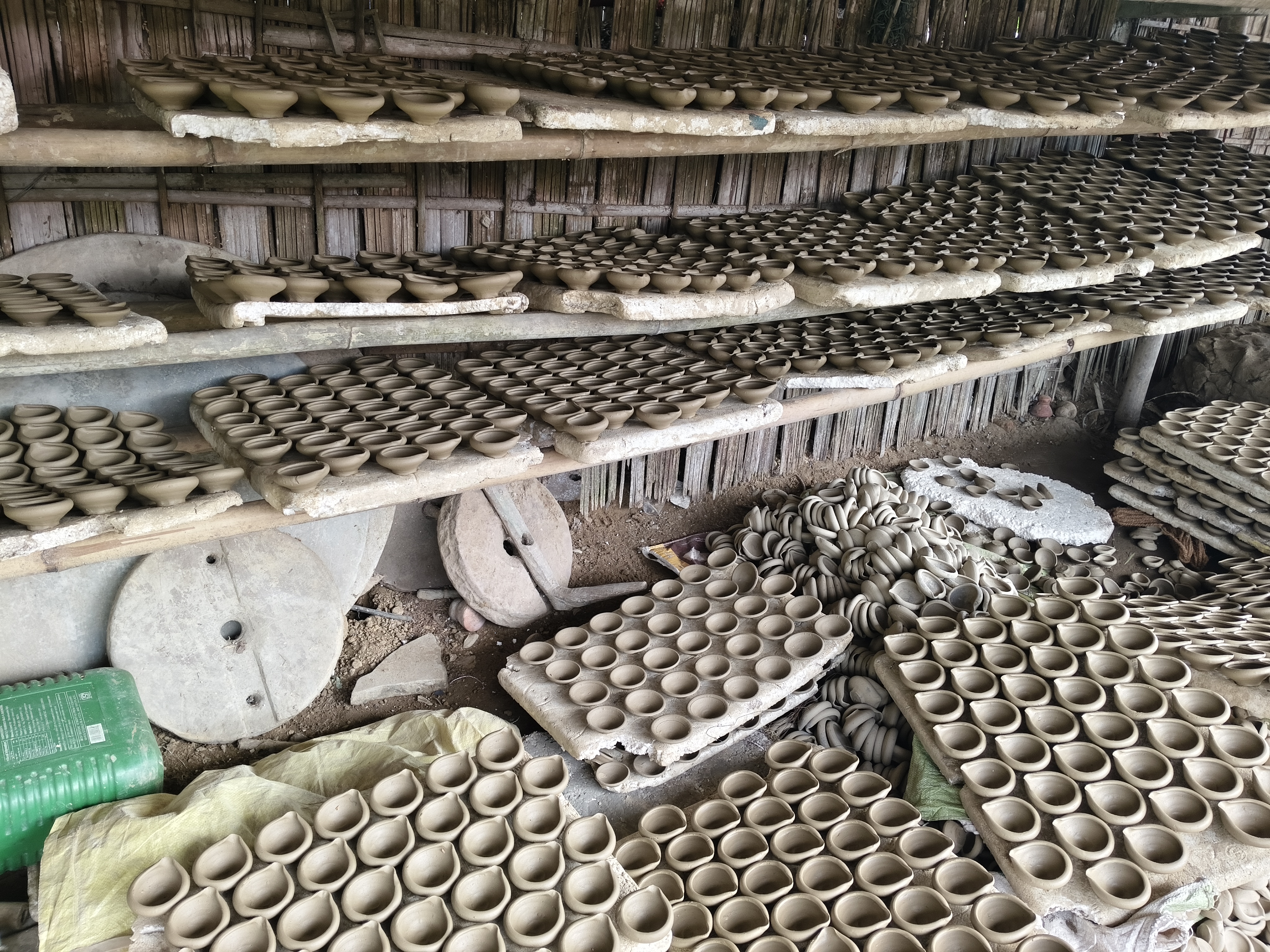 Potters are busy for Diwali and Kati Bihu at Moran, Dibrugarh
