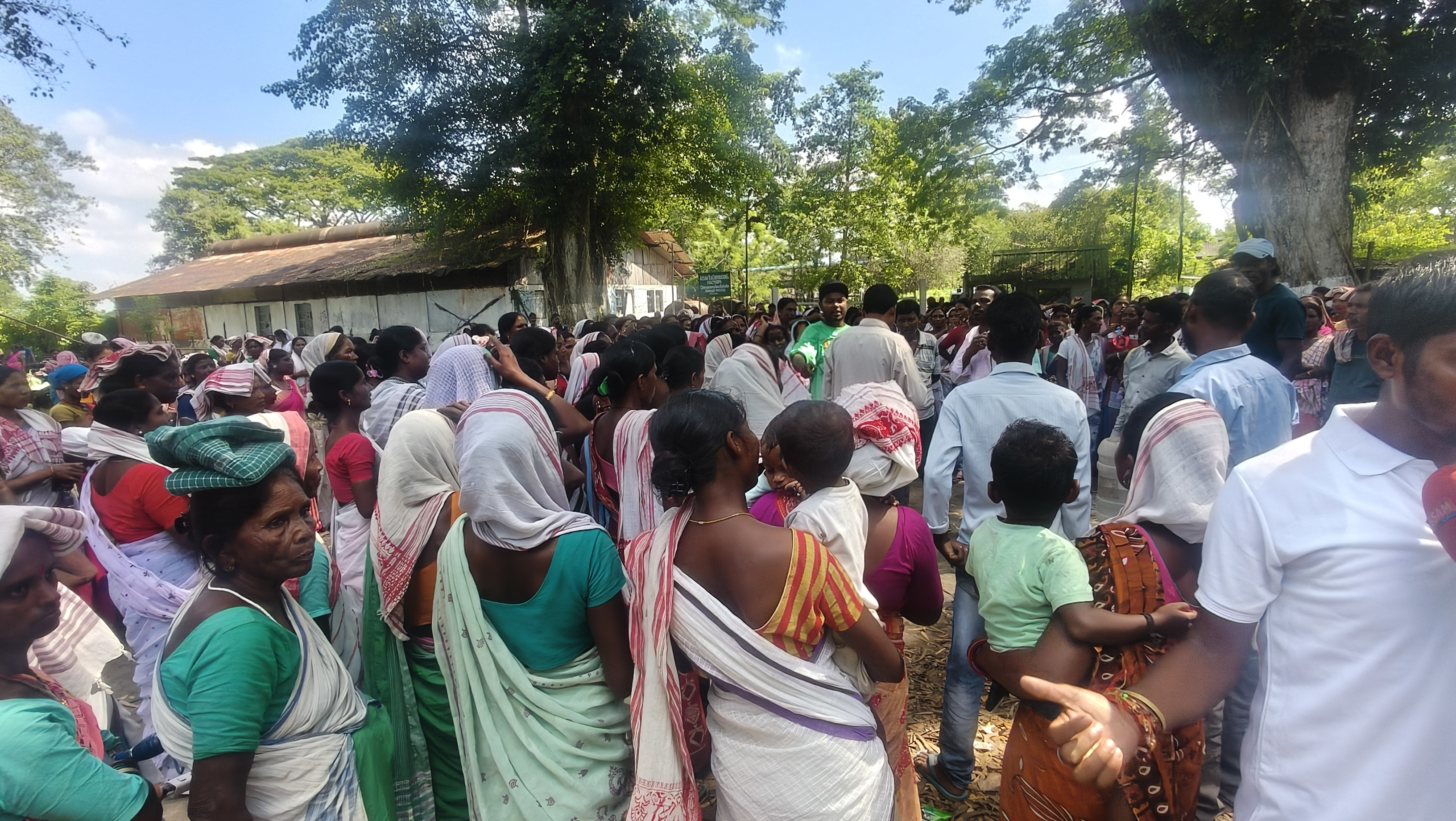 Tea workers protest in Jorhat