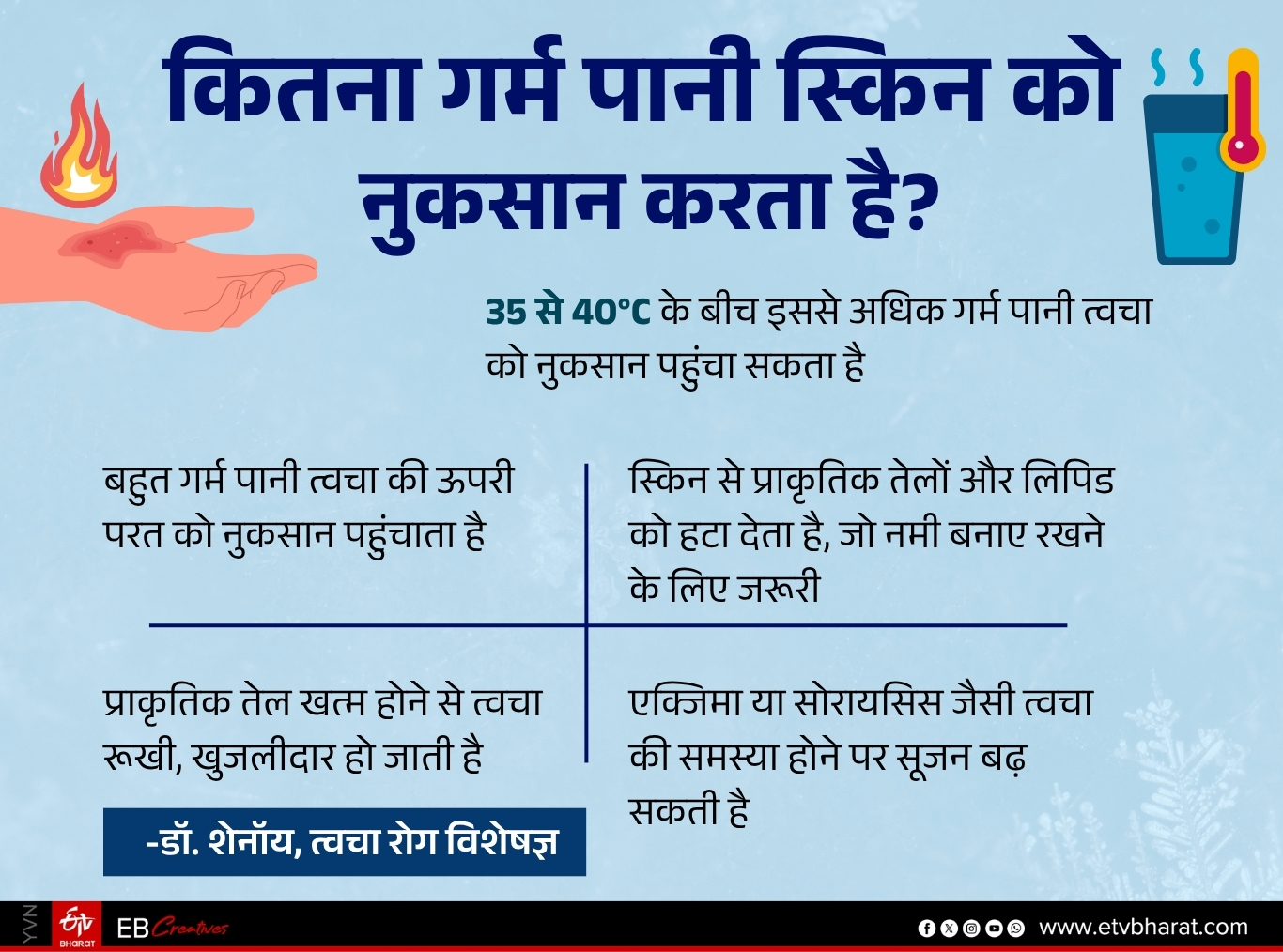 गर्म पानी स्किन को नुकसान पहुंचाता है?