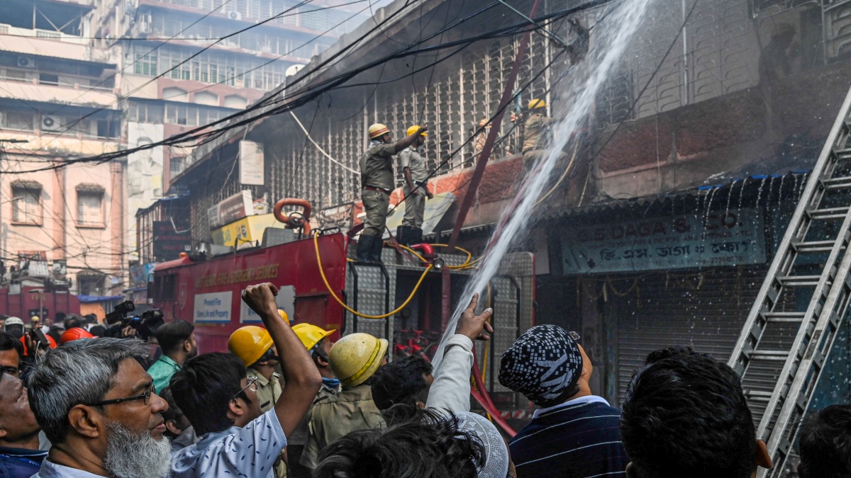 Kolkata warehouse fire