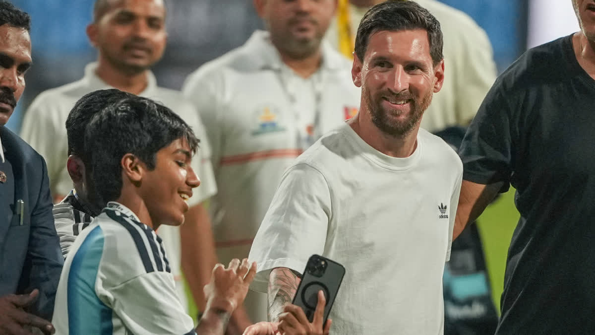 Lionel Messi has a packed schedule as he arrives in Delhi