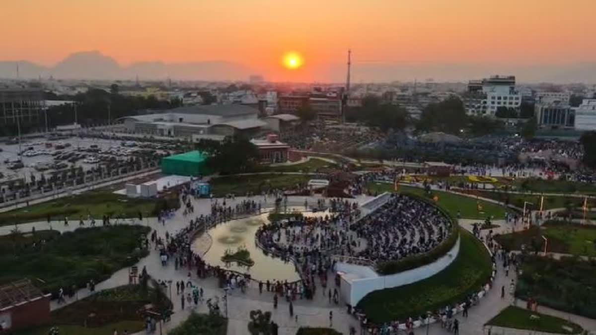 கோவை செம்மொழி பூங்காவின் கழுகு பார்வை காட்சி