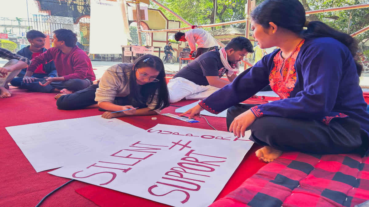 hunger strike at Tezpur University