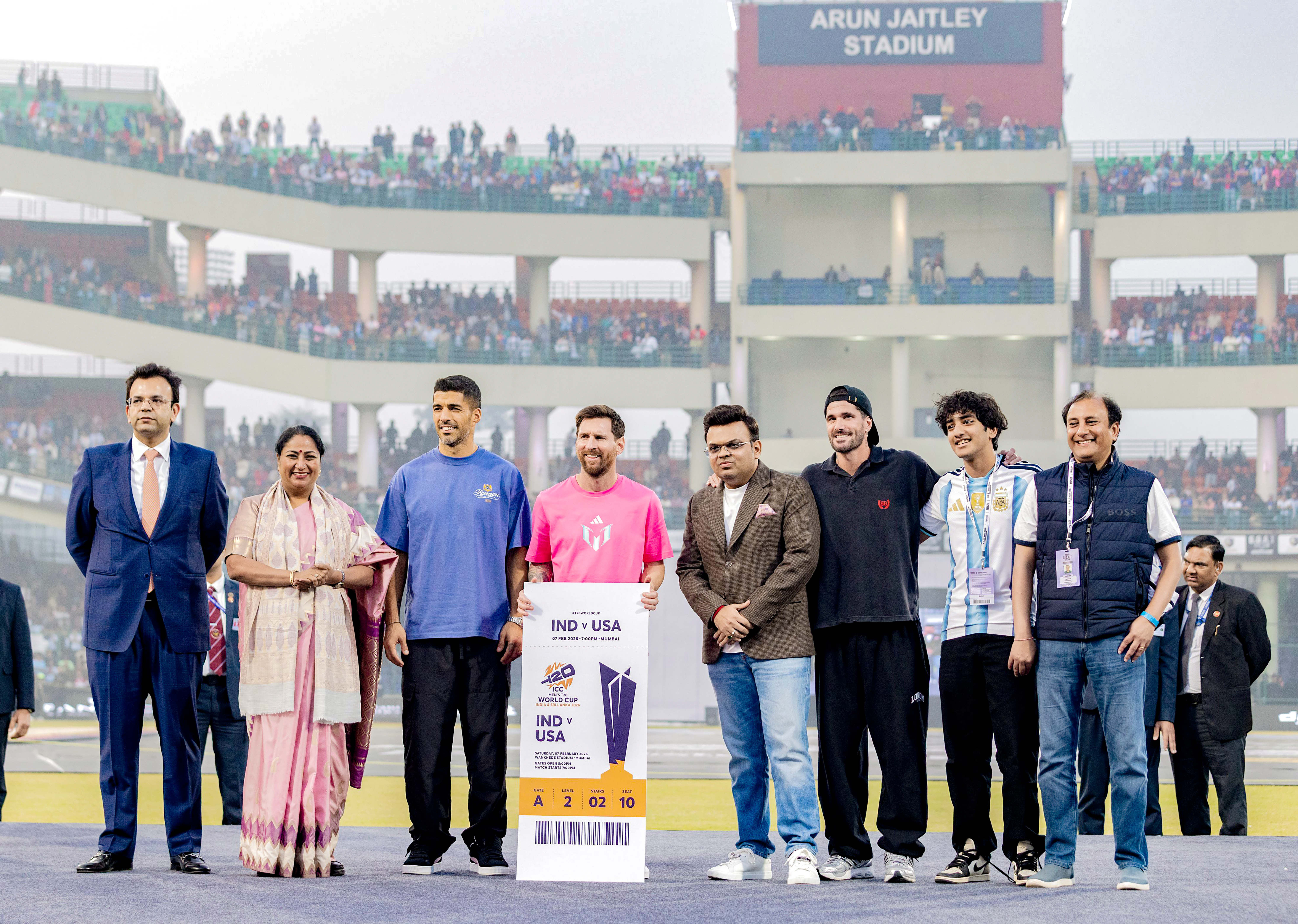 ICC ચેરમેન જય શાહે મેસ્સીનું સન્માન કર્યું