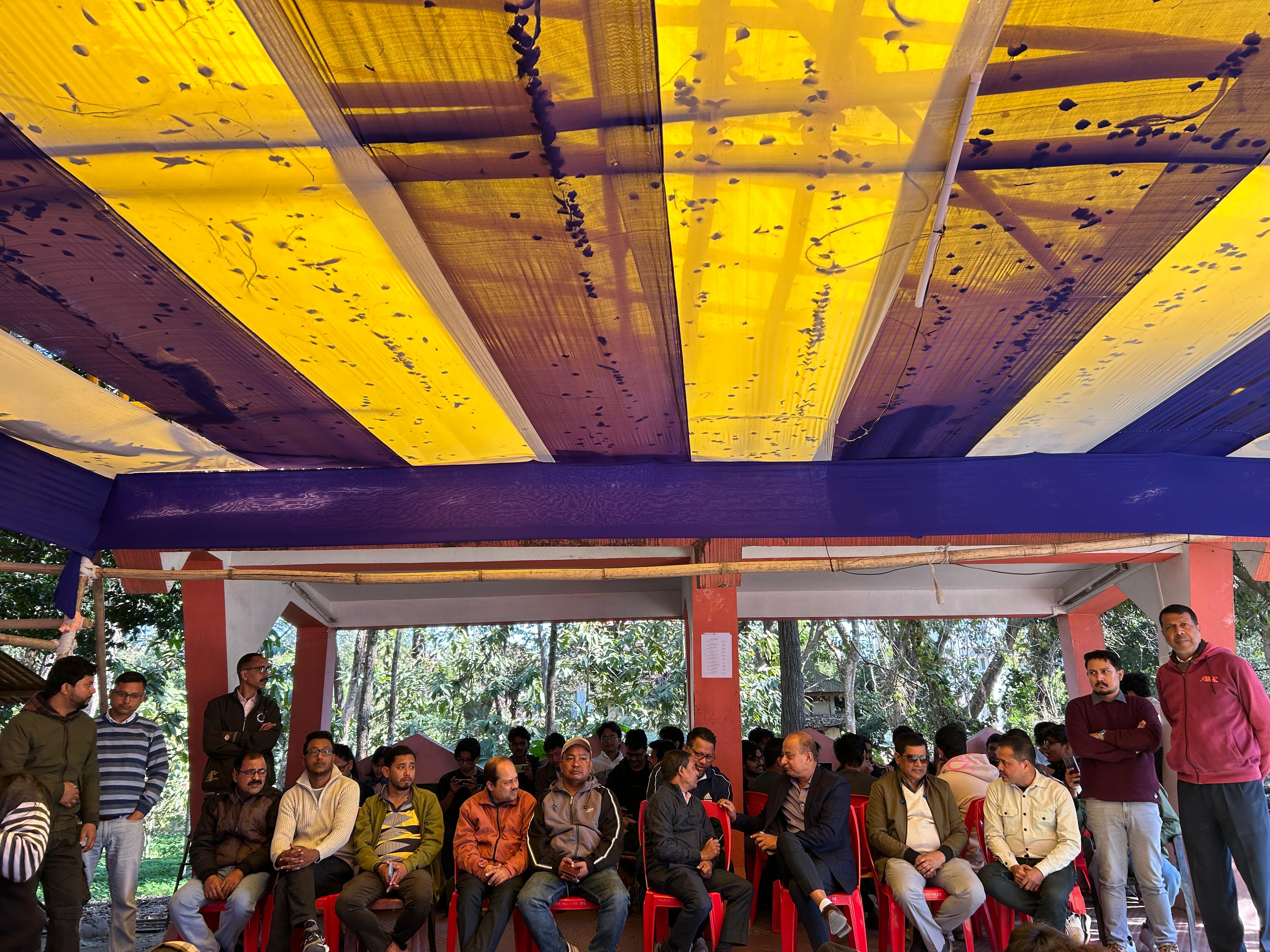 hunger strike at Tezpur University